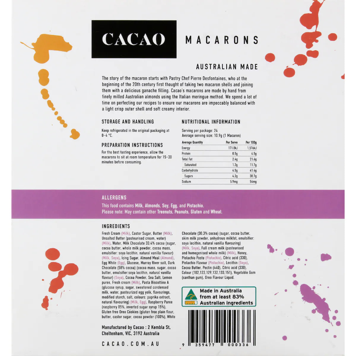 Petit Macarons – 24 Pack | Gluten Free