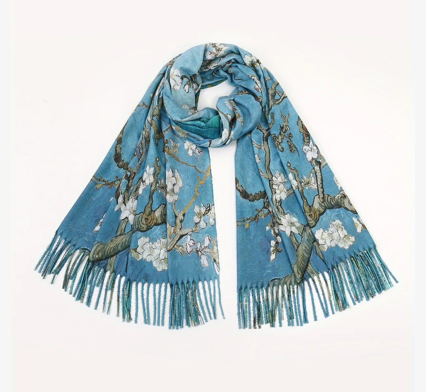 Double-sided Plum Blossoms scarf