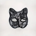 Elegant Black Lace Cat Mask