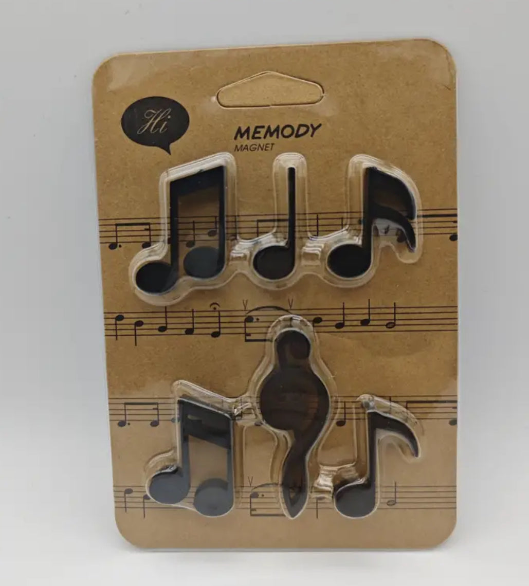 Musical notes set of fridge magnets