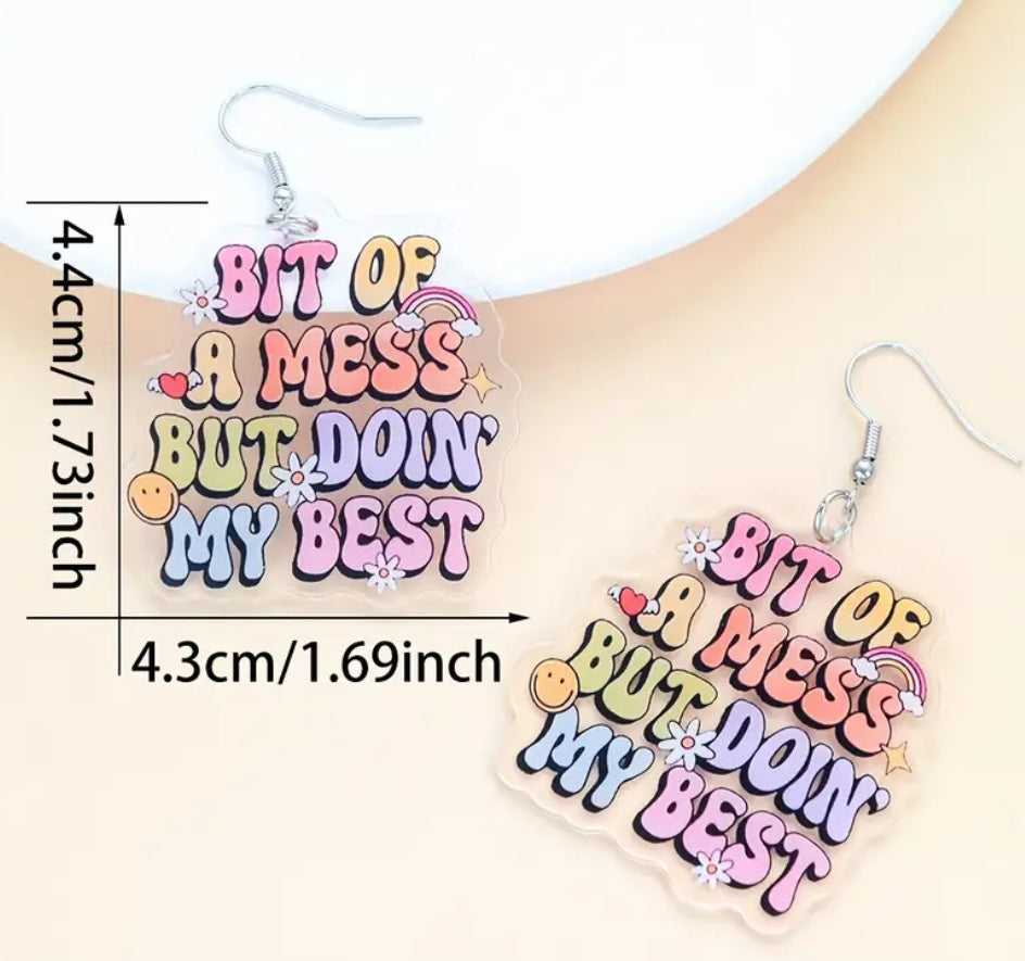 “Bit of a Mess” Earrings