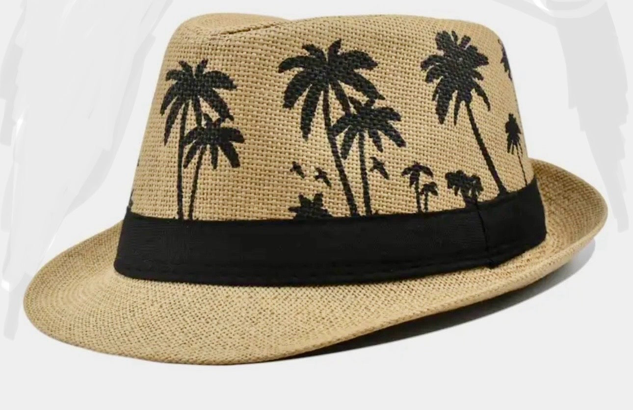 Palm tree paper hat