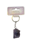 Amethyst Crystal Keychain