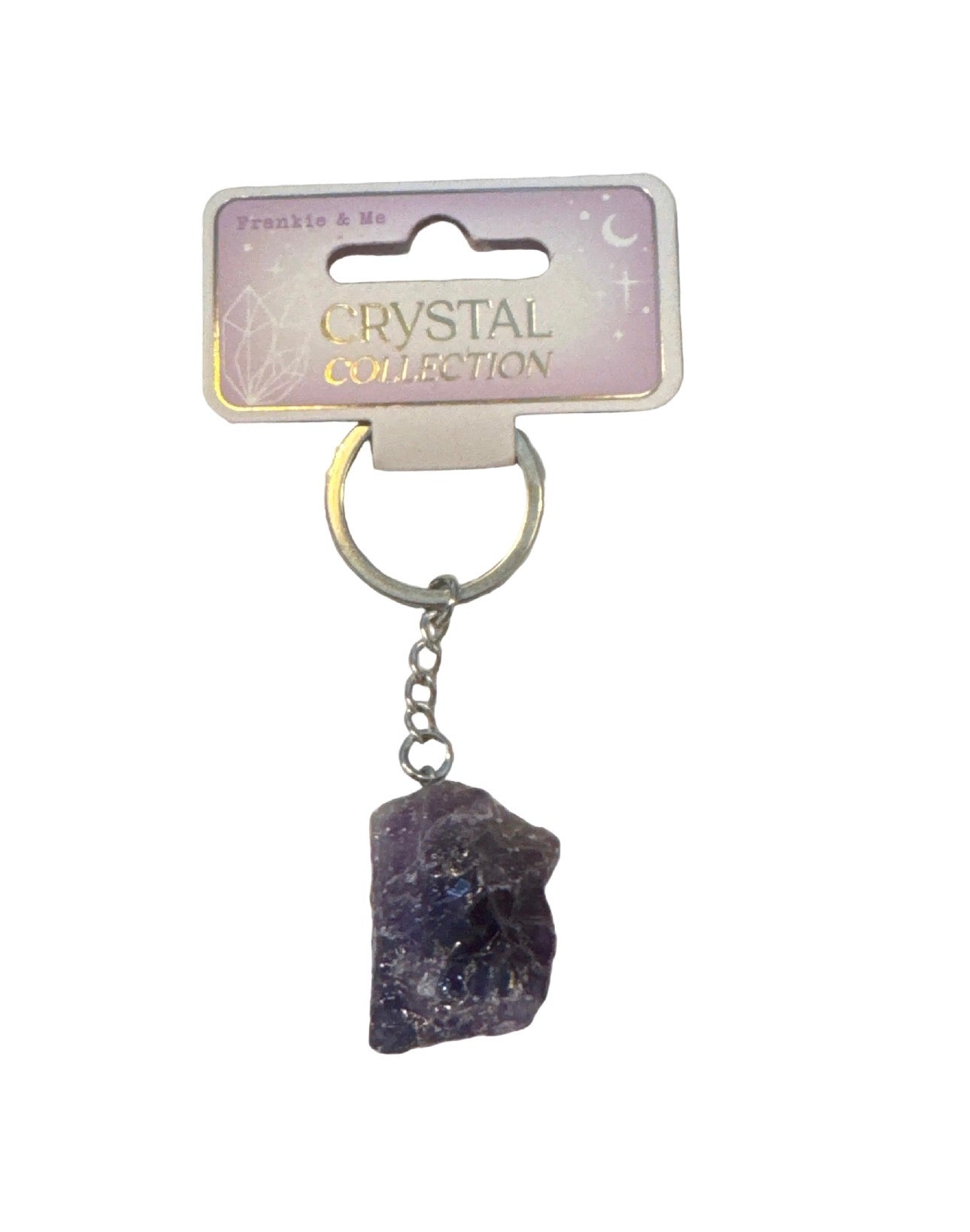Amethyst Crystal Keychain