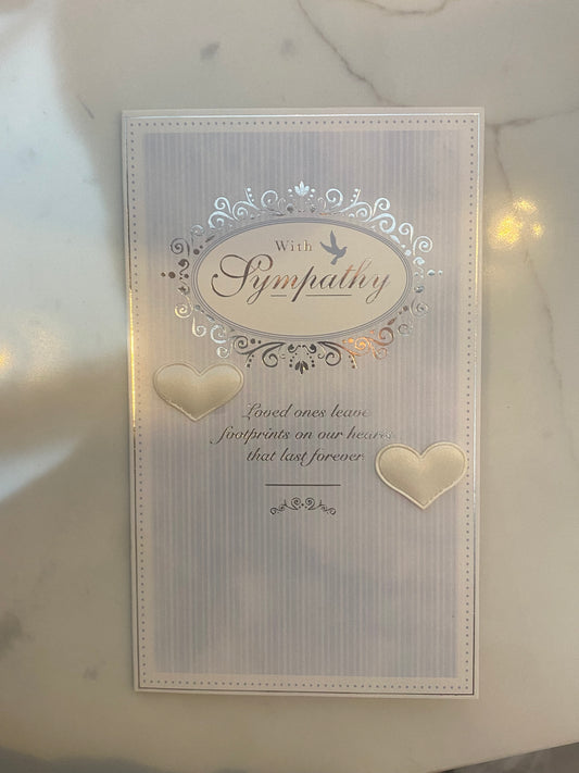 Sympathy condolence greeting card