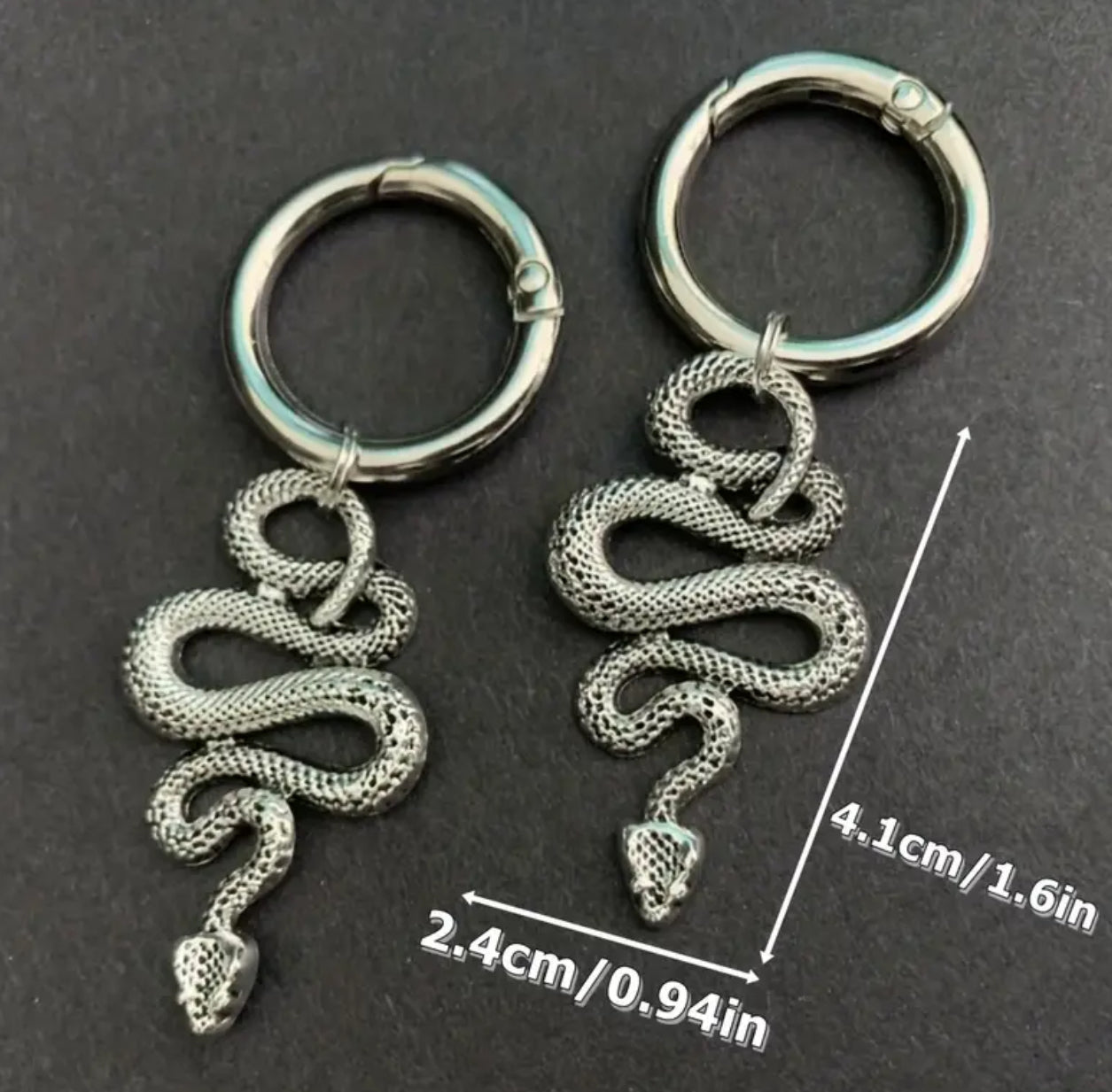 Breloques à clipser pour bottes et chaussures Snakes