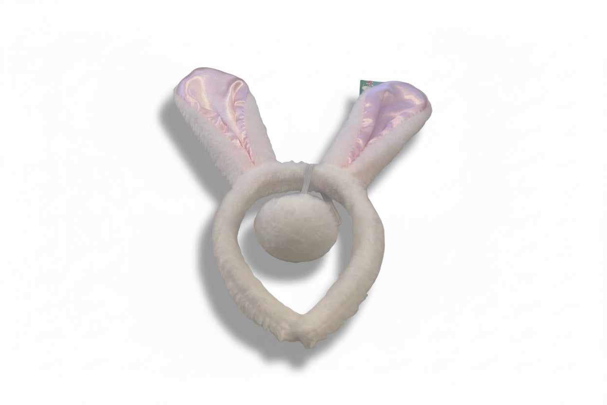 Easter Bunny Headband and Tail Set