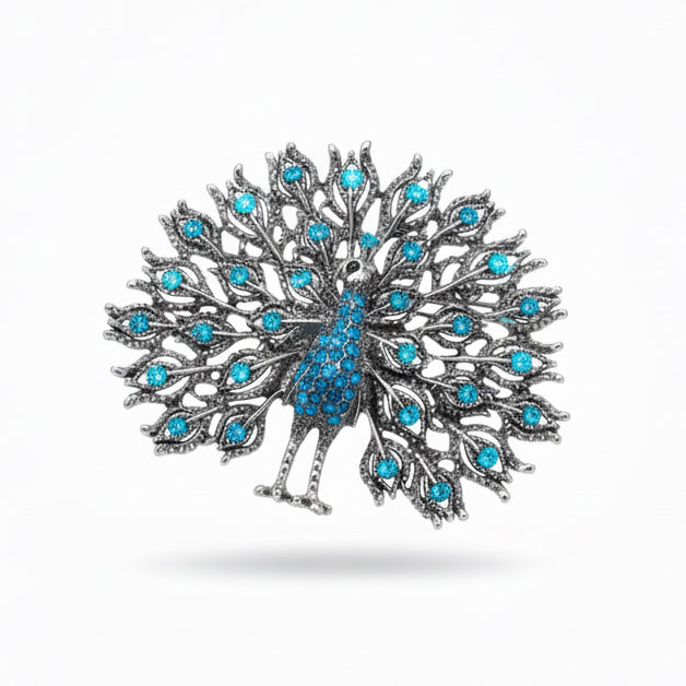Peacock Brooch