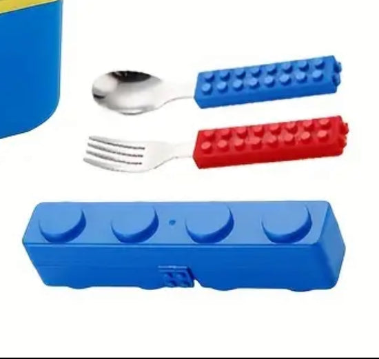 Coffret de couverts en blocs de construction
