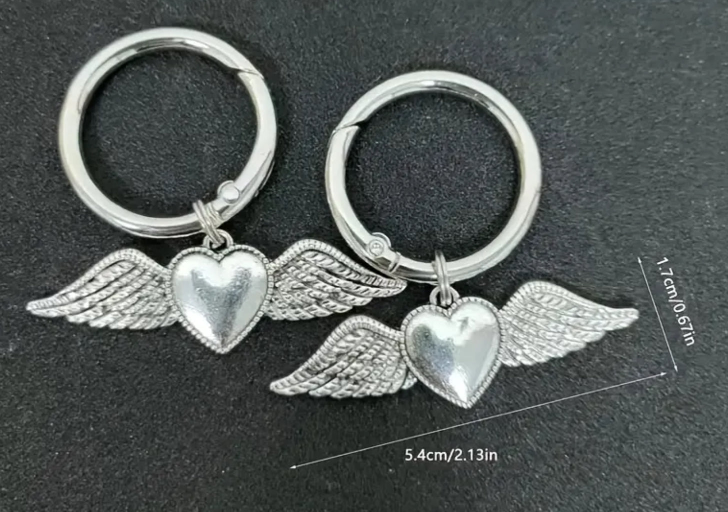 Breloques à clipser pour bottes et chaussures en forme de cœur volant