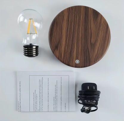 Levitating Rotating Light Bulb Lamp