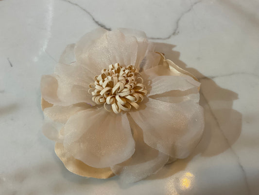 Fabric Flower Brooch or Hair Clip