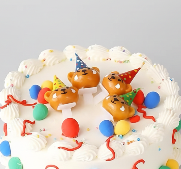 Cute Bear Birthday Candles