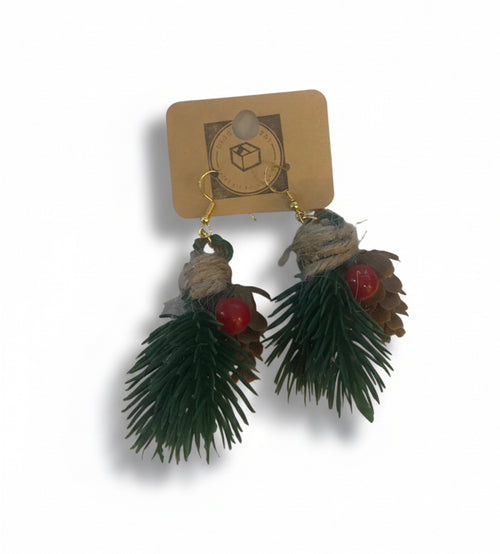 Christmas Holly Earrings