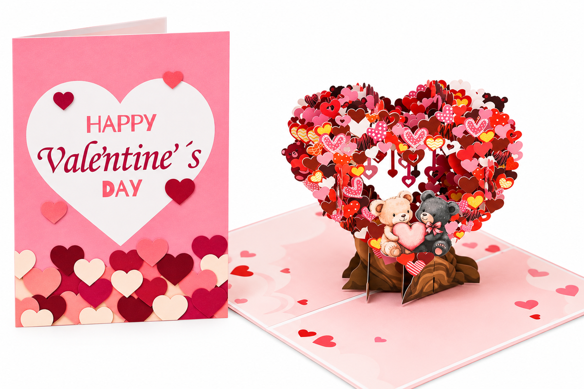 3D Valentine's Day Pop-Up Card