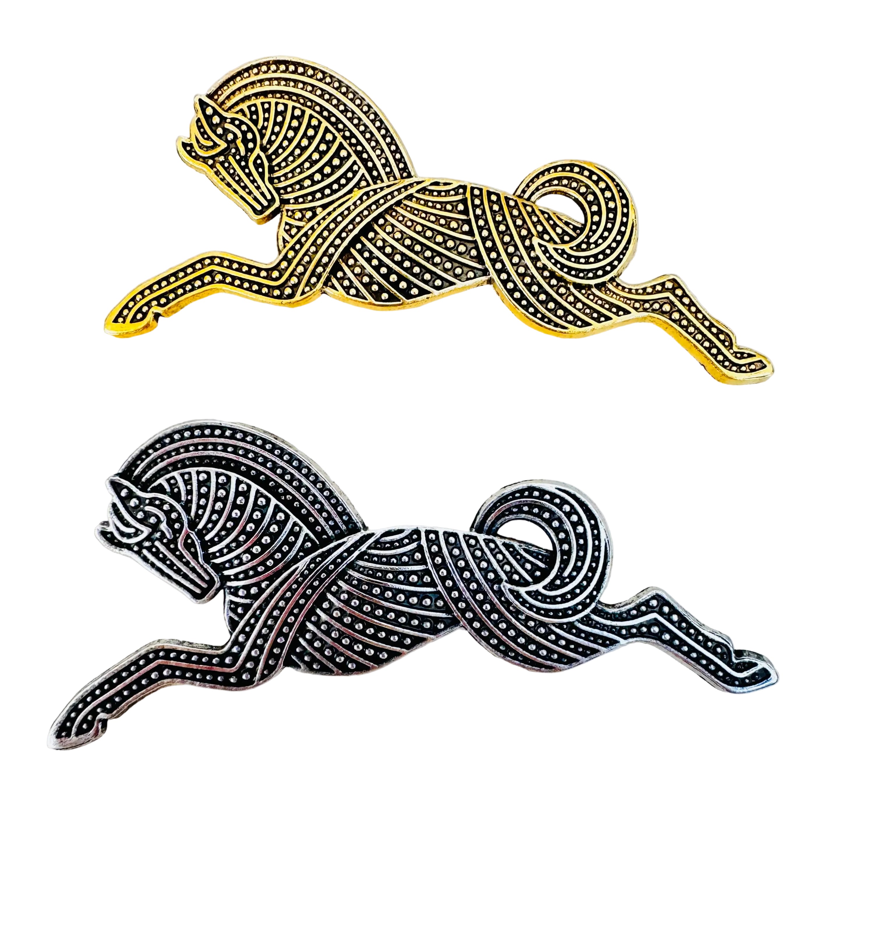 Trojan Horse Brooch ( Gold or Silver)