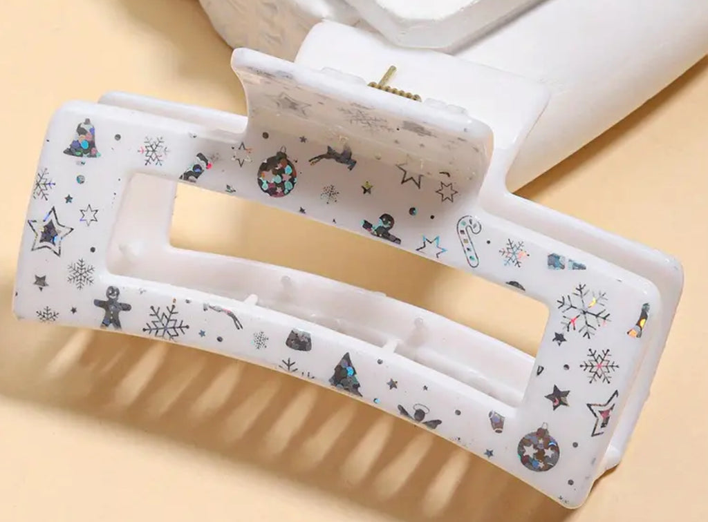 Pince à cheveux griffe de Noël