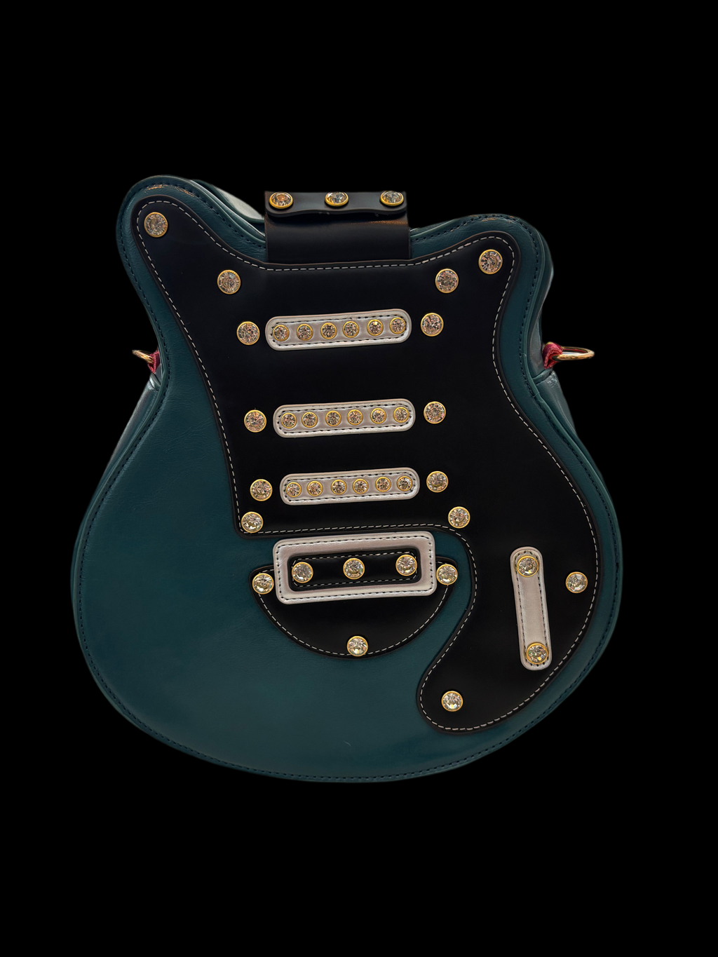 Grand sac à dos guitare rouge