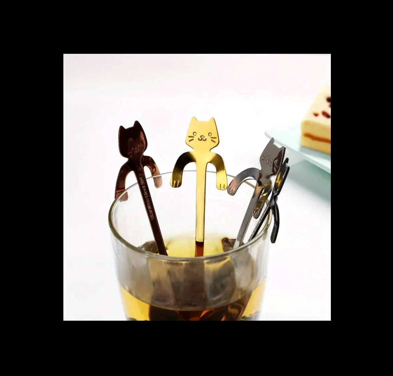 Cat Teaspoon (stainless steel)