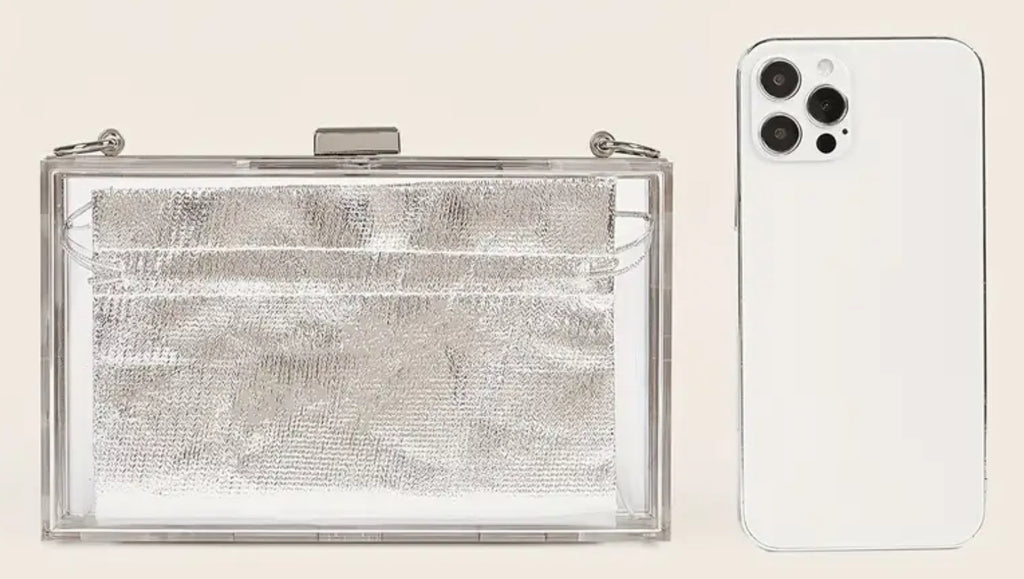 Sac à main en acrylique transparent