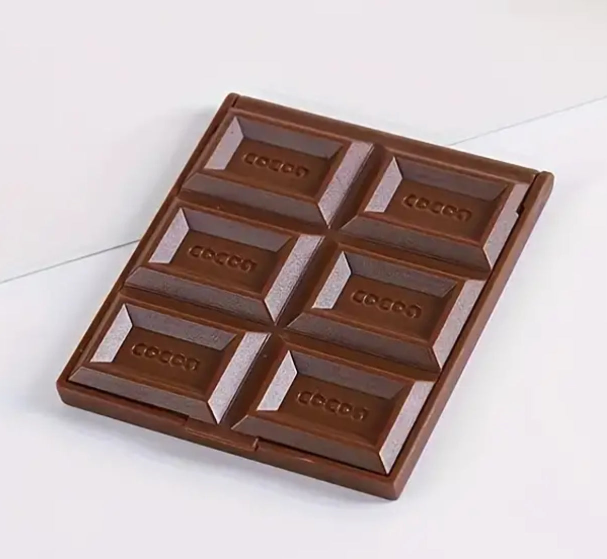 Miroirs compacts en chocolat