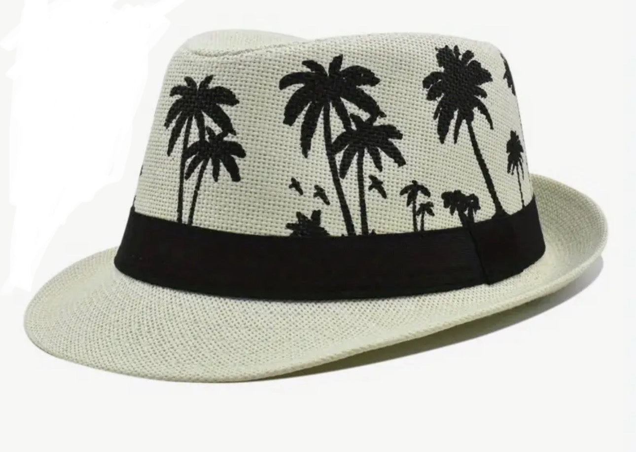 Palm tree paper hat