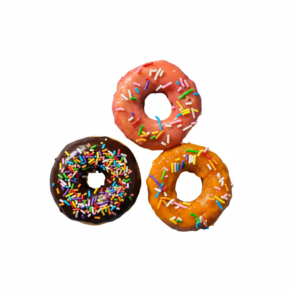 Iced Donuts with Sprinkles