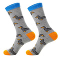 GreyDachshund Socks