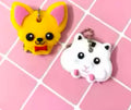Chihuahua or white cat Key Holder with Keychain