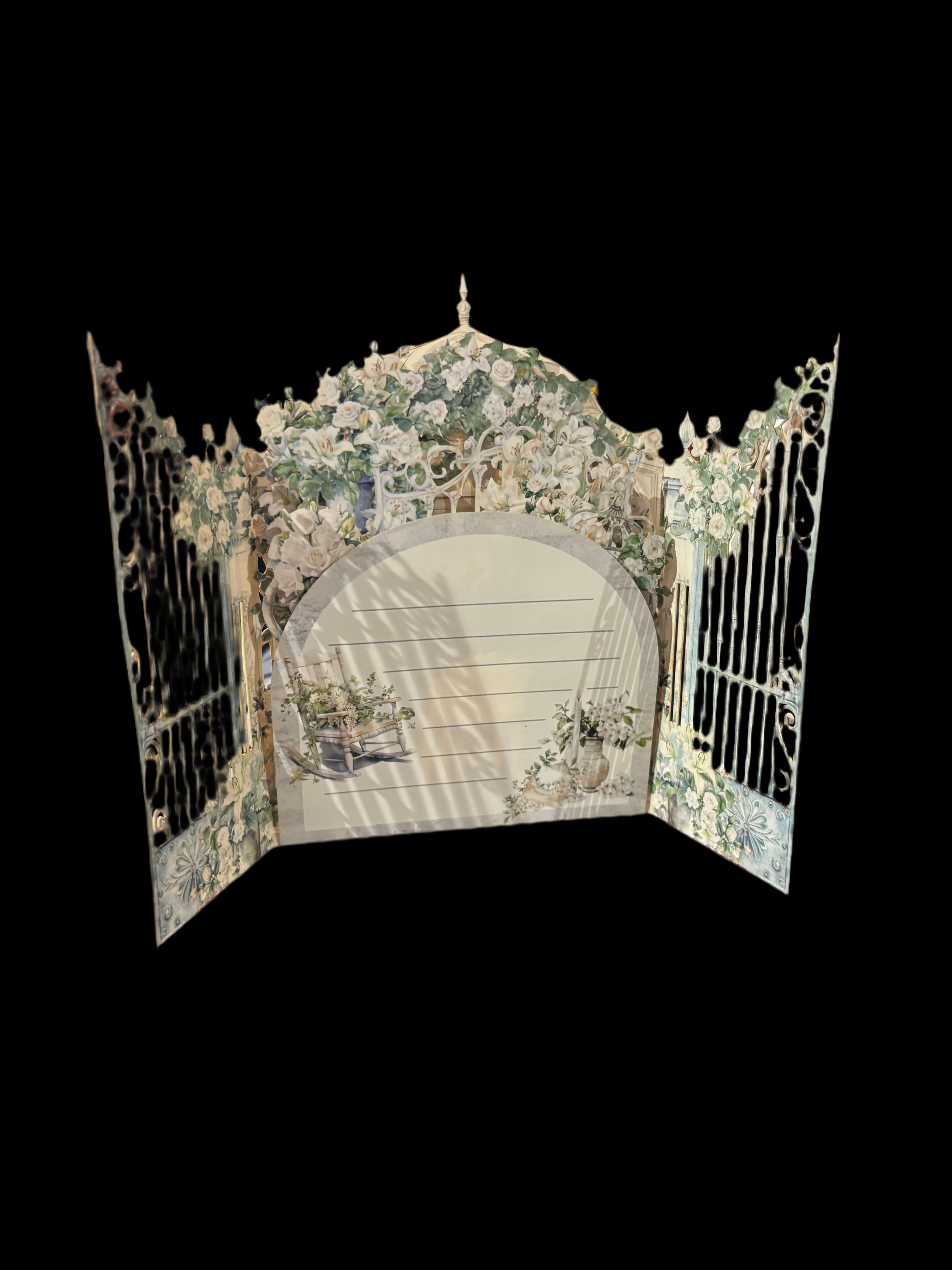 Garden Gates Pop up card