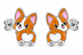 Corgi butt earrings