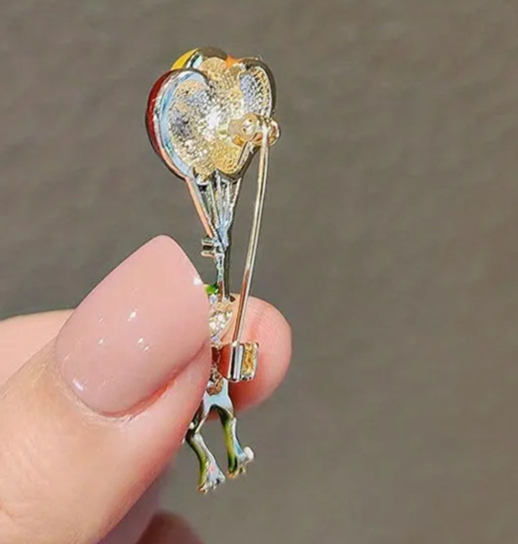Broche Grenouille et Ballons