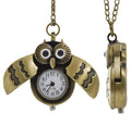 Owl watch necklace