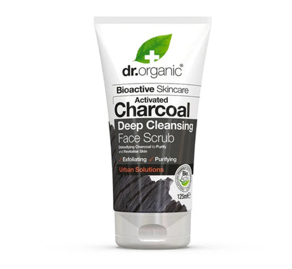 Dr Organic Face Scrub Charcoal 125ml