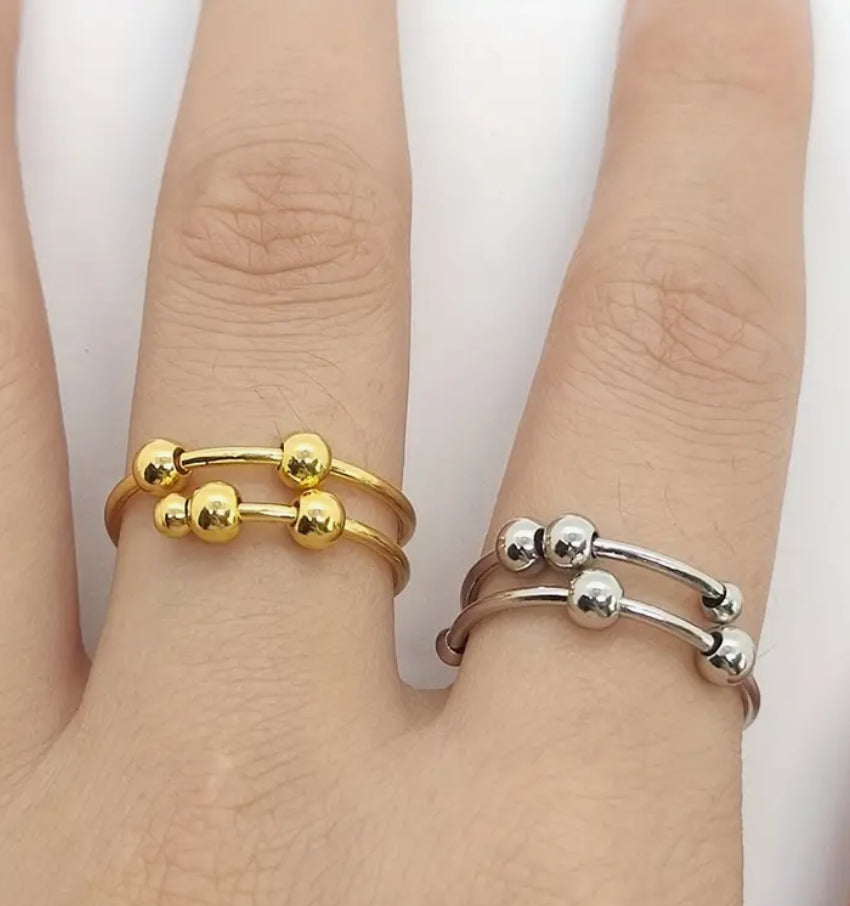 Stainless Steel Fidget rings (Golden)