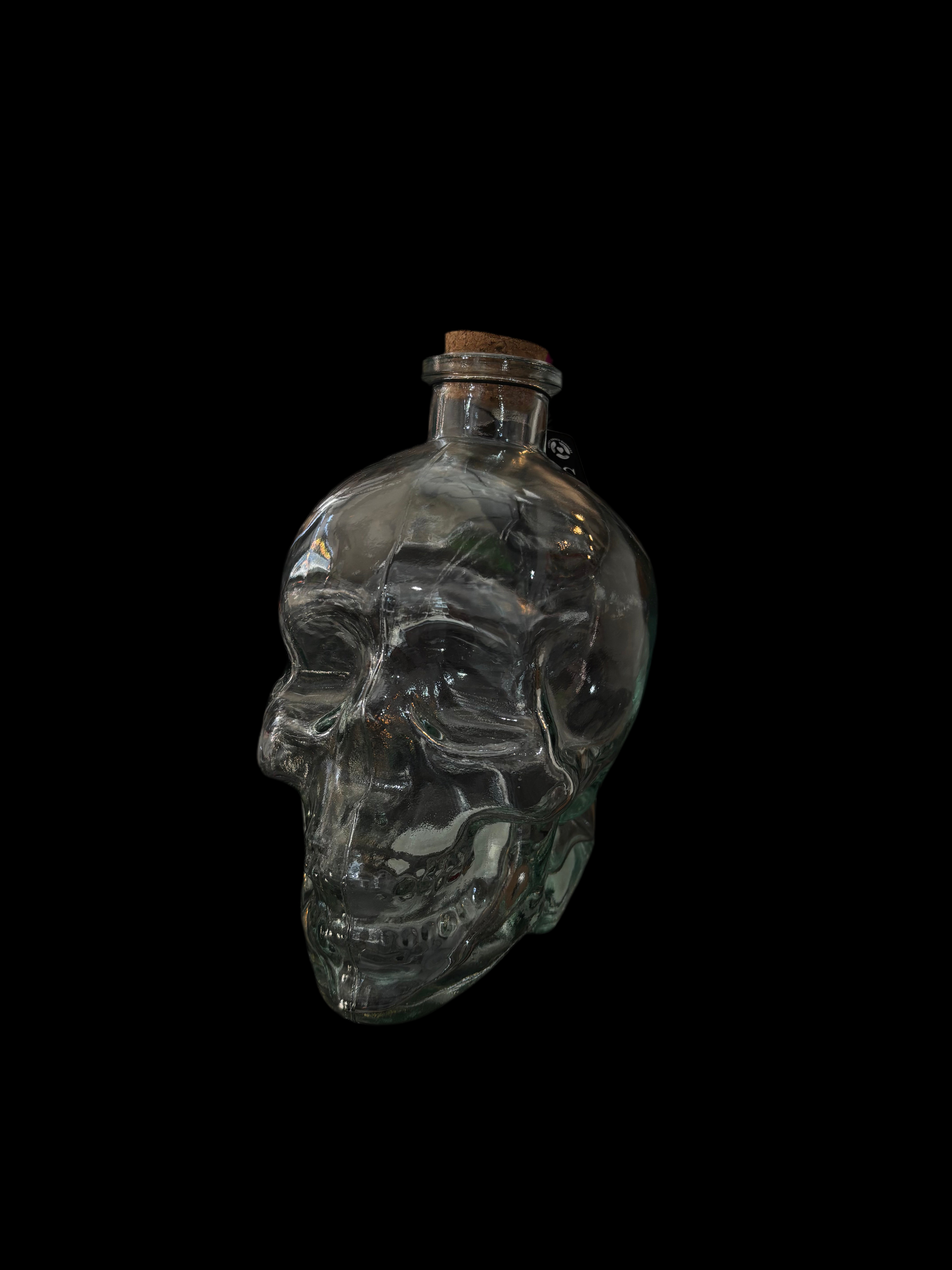 Bocal en verre en forme de crâne (grand format)