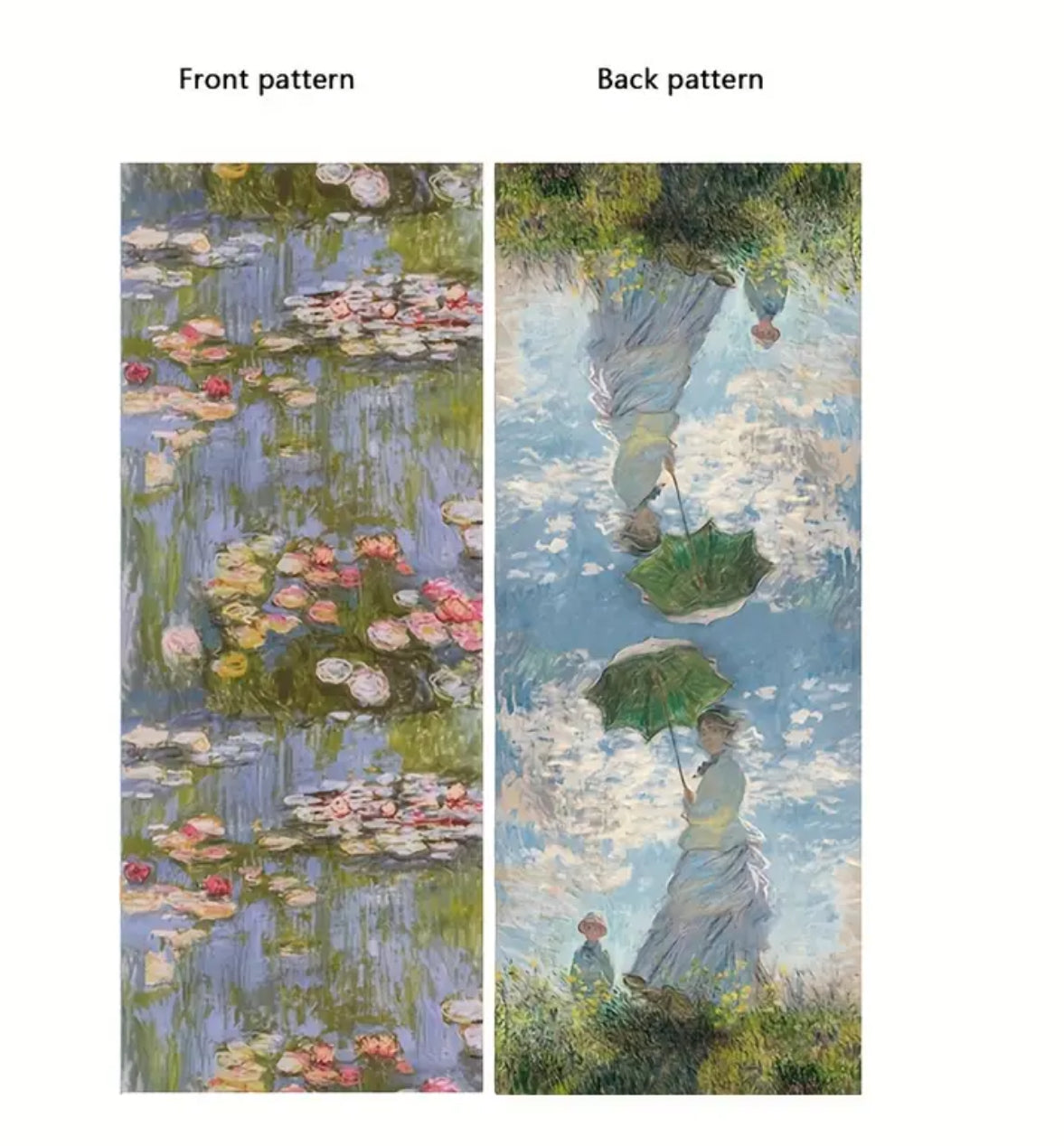 Écharpe double face « Lilies in the Pond »