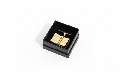 Granddaughter Book Necklace in Gift Box