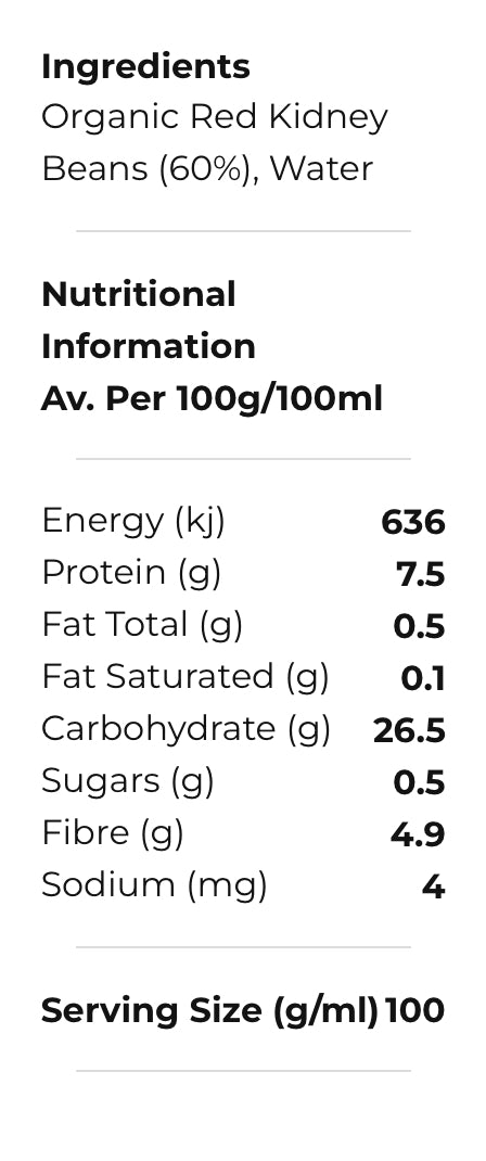 Haricots rouges biologiques