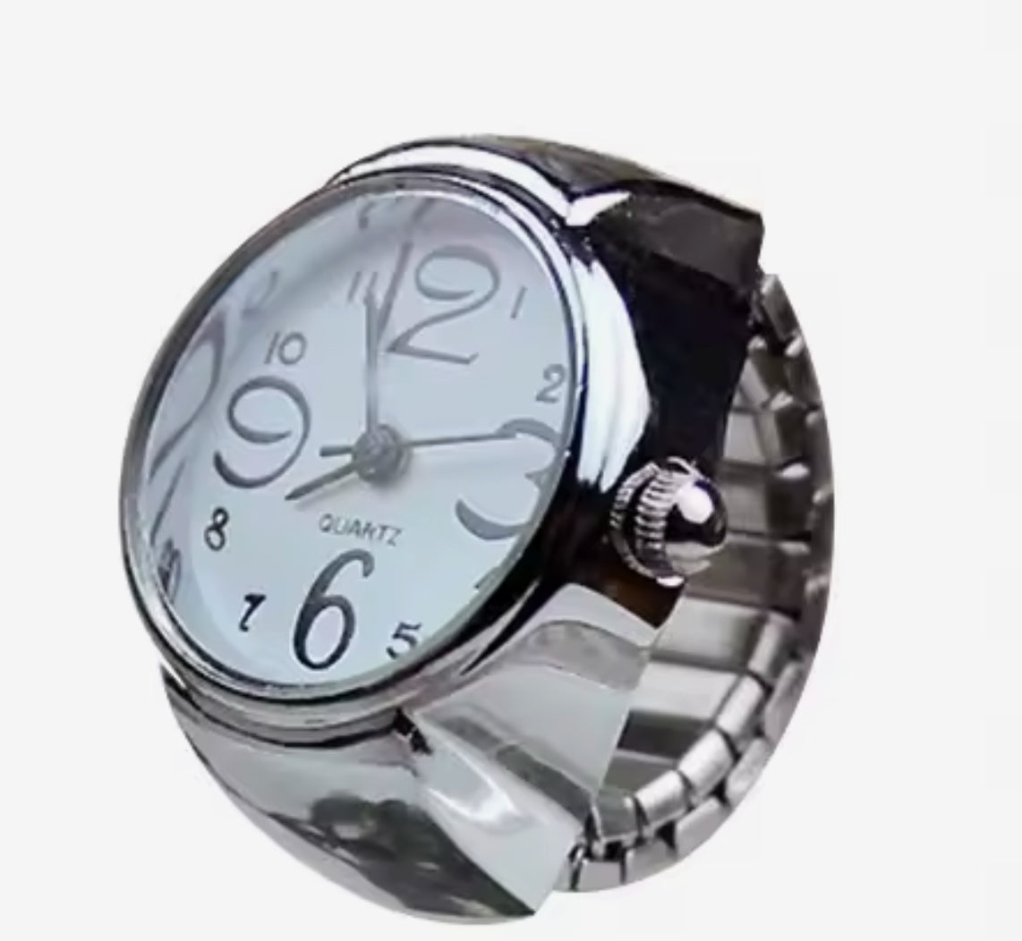 Bague de montre à quartz bleu ciel