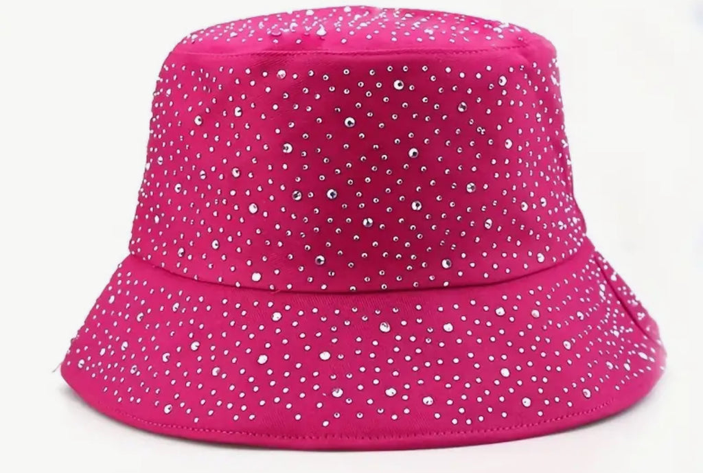 Chapeau en coton Diamonte (rose ou noir)
