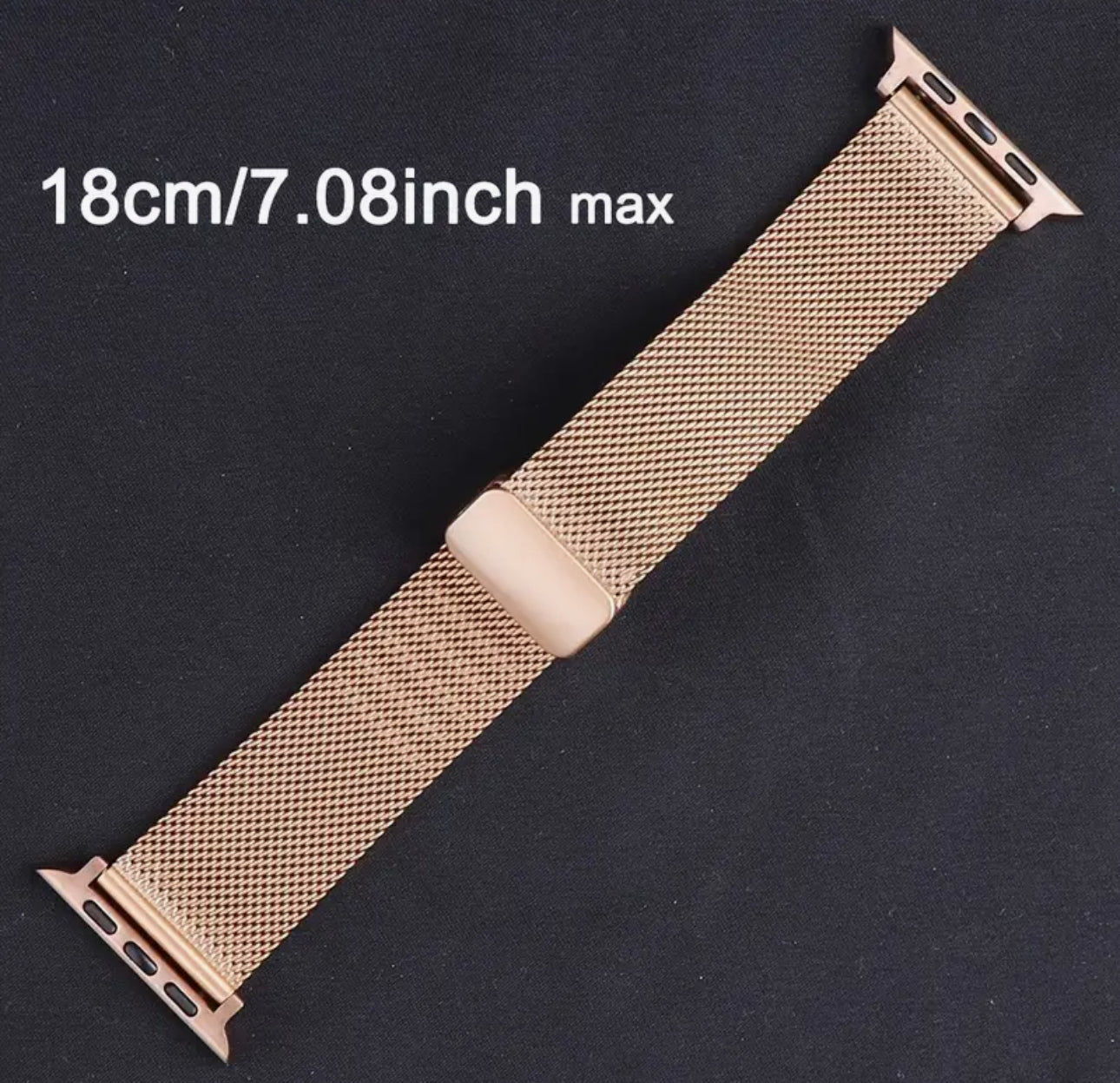Bracelet et boîtier en maille d'acier inoxydable pour Apple Watch 38 mm