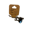 Silver guitar tie clip