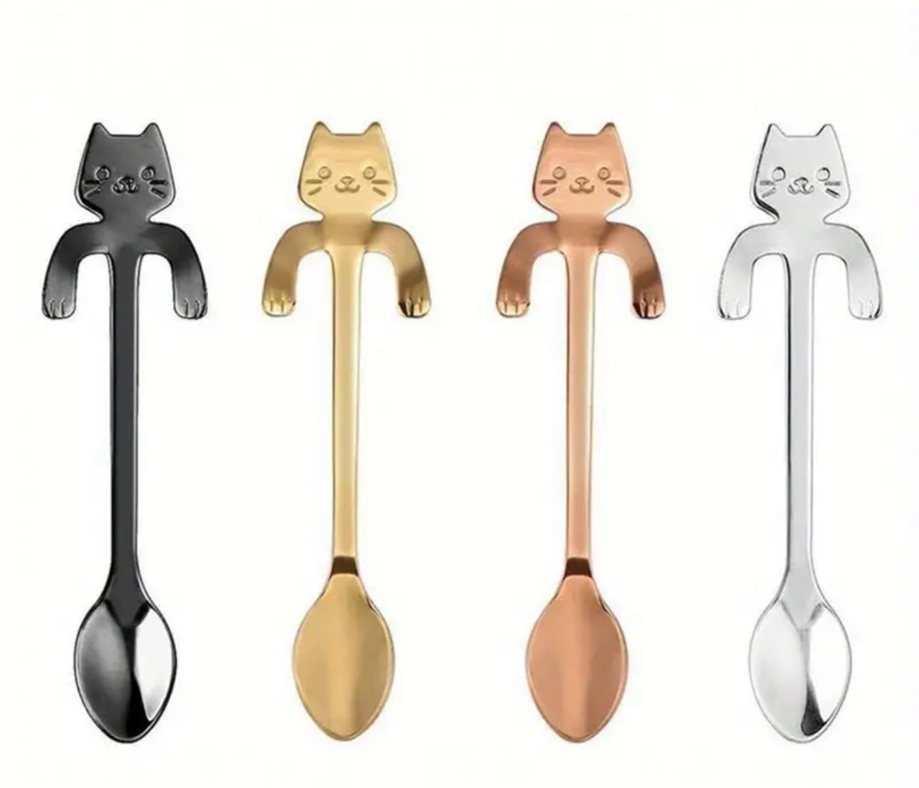 Cat Teaspoon (stainless steel)