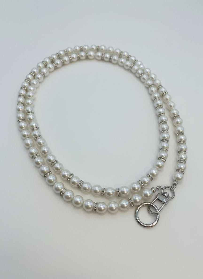 Pearl crossbody phone chain