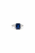 Blue Zirconia Sterling Silver Ring