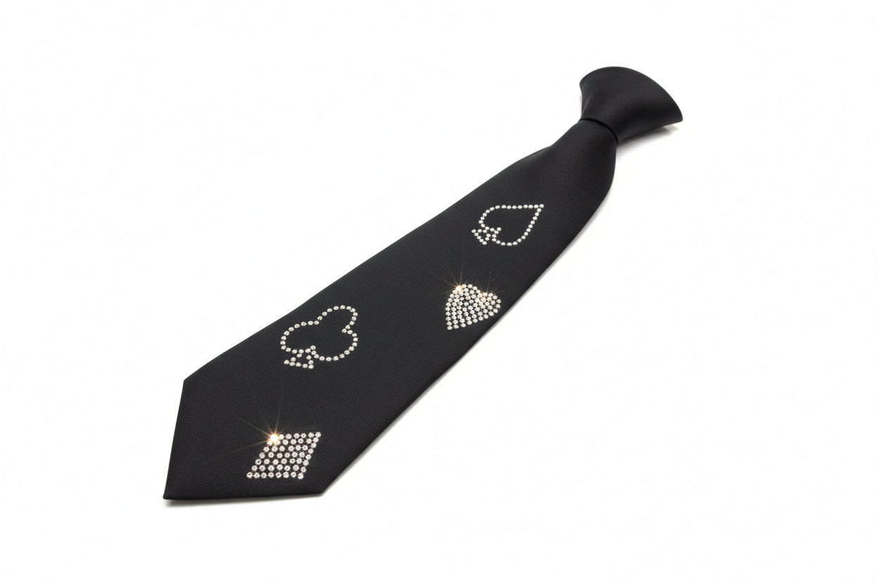 Black tie with Embellishments unisex