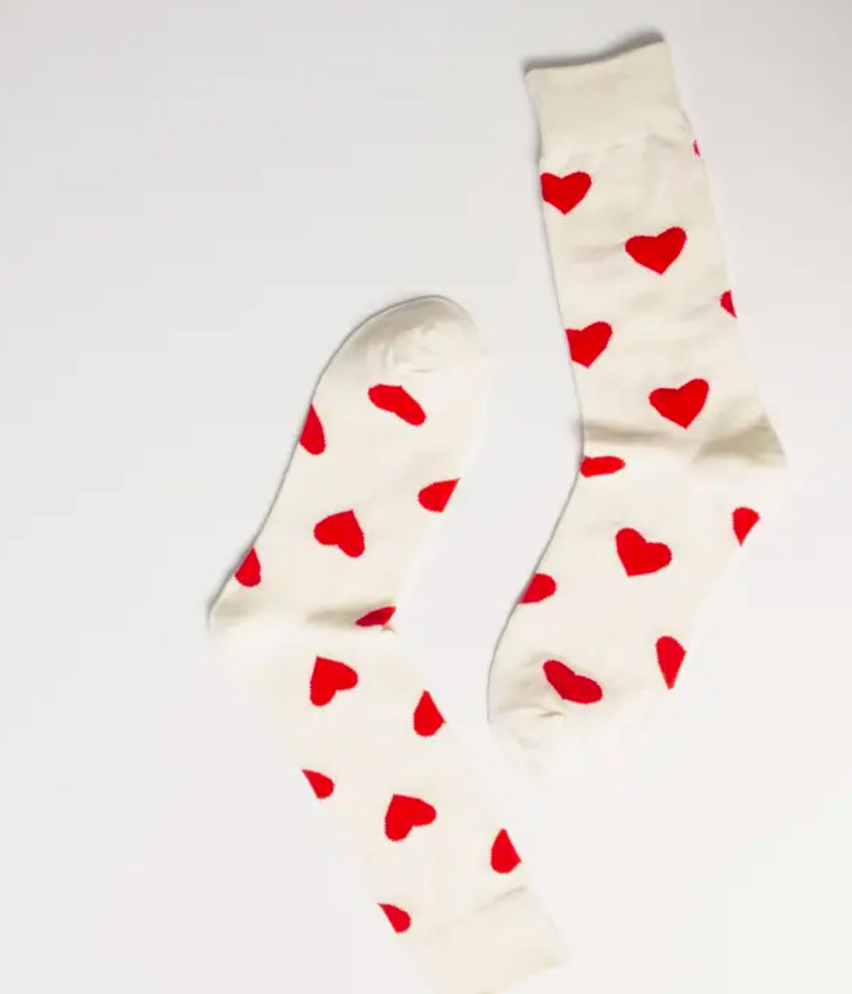 Red Heart white socks