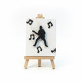 3D Musician Mini Canvas on Easel
