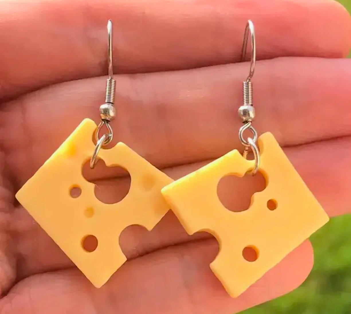 Boucles d'oreilles fromage suisse